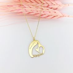 Custom Mom And Baby Necklace For New Moms, Personalized Jewelry With Kids Names, Custom Name Necklace For Mom, Gift For Mom On Wedding Day 🔎 Material: in 925 sterling silver and 14k solid gold ⛓️📏 Chain length: 17.7 inches (45cm), 19.6 inches (50cm), 21,6 inches (55cm) ⛓️ Chain Style: Cable 🎨 Color: rose, silver, gold 🔖 You can choose your preferences from the options ✈️ Ships in 48 hours 🎁 We send it in a wonderful presentation in a wood gift box, certificate, wiping cloth, cute carrying c Personalized Silver Necklaces For Special Day, Gold Necklace For Mother's Day, Personalized Gold Necklaces For Special Day, Personalized Gold Necklace For Special Day, Personalized Gold Jewelry For Special Day, Personalized Name Necklaces For Weddings On Mother's Day, Wood Gift Box, Baby Necklace, Necklace Mom