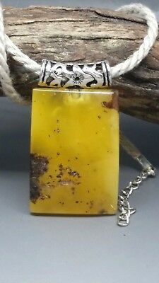 14,5 gr Genuine Real Baltic Amber Pendant Necklace with cord | eBay Vintage Amber Rectangular Jewelry, Handmade Rectangular Necklace For Gift, Handmade Yellow Rectangular Jewelry, Rectangular Handmade Necklace For Gift, Handmade Square Necklace For Gift, Rectangular Artisan Jewelry Gift, Rectangular Spiritual Necklaces For Gifts, Rectangular Amber Jewelry Gift, Amber Rectangular Pendant Necklace As Gift