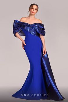 MNM Couture G1840 Plus Size Gowns Wedding, Royal Blue Gown, Mnm Couture, Couture Evening Dress, Plus Size Gowns, Gown Plus Size, Blue Gown, Pageant Gowns, Ladies Gown