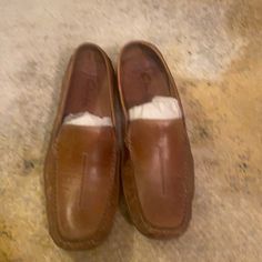 Clarks Mansell Tan Leather Loafers Size 12 Medium Casual Slip-on Leather Shoes With Leather Lining, Casual Slip-ons With Leather Lining And Flat Heel, Vintage Flat Leather Loafers, Casual Leather-lined Closed Toe Dress Shoes, Casual Closed Toe Dress Shoes With Leather Lining, Casual Leather Lined Closed Toe Dress Shoes, Casual Flat Leather Dress Shoes, Vintage Leather Slip-on Loafers, Casual Flat Moccasins With Leather Lining