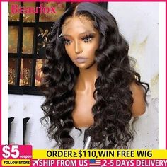 ad eBay - Lace Front Human Hair Wigs For Women Brazilian Body Wave s 4x4 Lace Closure Wig - Buy Now, click the link (eBay) Unisex Hairstyles, Pretty Wigs, 30 Hair Color, Black Barbies, Lace Fronts, Bts Fashion, Weave Styles, Hair Knot, Lace Front Human Hair Wigs