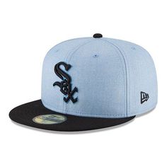 Men's Chicago White Sox New Era Light Blue 2018 Father's Day On Field 59FIFTY Fitted Hat Custom Fitted Hats, Crocs Fashion, Cubs Hat, Flat Bill Hats, New Era Hats, Shoes Outfit Fashion, Bear Hat, New Era Cap, White Sock