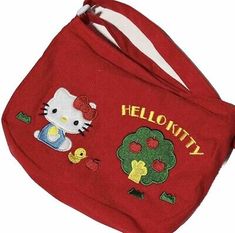 Hello Kitty Anime Children’s Red Style Crossbody Bag Corduroy Retro Shoulder Bag  | eBay Hello Kitty Shoulder Bag, Red Trendy Canvas Bag For School, Red Harajuku Bags For Everyday Use, Red Harajuku Style Bags For Everyday Use, Harajuku Style Red Bags For Everyday Use, Red Harajuku Style Bag For Daily Use, Harajuku Style Red Bag For Daily Use, Casual Red Canvas School Bag, Red Canvas School Bag