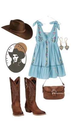 Retro Country Aesthetic Outfits, Girly Western Outfits, Cowgirl Outfits Summer, Cowgirl Summer Outfits, Reggae Concert Outfit, Country Aesthetic, Cowgirl Style Outfits, Southern Outfits, Country Style Outfits