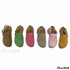 Olivia Mark - Premium Leather Thick Sole Loafers for Cozy Comfort and Casual Style Casual Slip-on Clogs With Soft Sole, Casual Flat Clogs With Leather Sole, Casual Closed Toe Clogs With Soft Sole, Beach Wears, Comforters Cozy, Suede Heels, Fashion Flats, Slip On Sandal, Casual Style