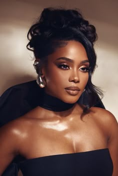 Shannon Thornton, Bridal Hair Inspiration, Brown Skin Makeup, Glam Photoshoot, Glamour Makeup, Dark Skin Makeup, Makeup For Black Women, Bride Makeup, Wedding Hair And Makeup