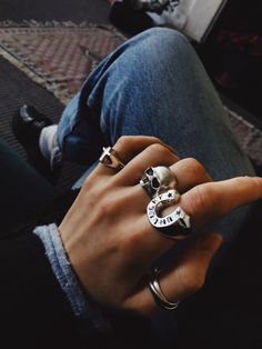 This is the Goodbye Geezer, a skull ring designed to slot perfectly on top of your Golden Geezer or to be worn by itself. Made with 100% recycled hallmarked 925 sterling silver. Rat Betty, Thick Ring, Nail Jewelry, A Skull, Skull Jewelry, Skull Ring, Ring Sizer, Ring Designs, About Uk