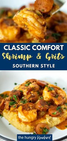 the classic comfort shrimp and grits southern style is an easy dinner that's ready in under 30 minutes