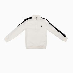 Shop Ralph Lauren Kid's Mock Zip Neck Sweatshirt at Tops and Bottoms USA. Enjoy free shipping on All over the USA. Style: 322580330001, Color: White Black