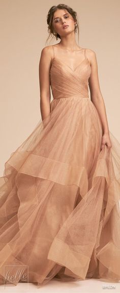 Wedding Dress by BHLDN Pink Wedding Dresses, Wedding Dress Pictures, Colorful Wedding, Beauty Dress, White Gowns, Colored Wedding Dresses, Mermaid Fashion, Dress Picture, Ball Gowns Wedding