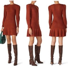 Reposhing This Item I Purchased From @Ayyafie. Loved It, But Ready To Rotate For Something New. Questions? Leave A Comment Below! Rust Sweater Dress, Rust Sweater, Whitney Port, Lady In Red, Something New, Sweater Dress, Rust, Mini Dress, Womens Dresses