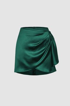 Details Occasion: Workwear Category: Bottoms Composition: 95% Polyester, 5% Spandex Color: Black, Green Abstract Dress, Trendy Skirts, Wrap Mini Skirt, Cute Crop Tops, Skirts Online, Green Skirt, Shop Maxi Dresses, Skirt Fashion, Black Green