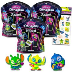 three littlest pet toys are shown in the package, including an assortment of stickers and