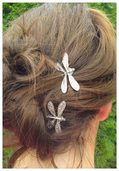 Dragonfly bobby pins Hair Up Or Down, Dragonfly Jewelry, Dope Jewelry, Wedding Hair Pins, Hair Combs, Funky Jewelry, Dream Jewelry, Dragonflies, Pretty Jewellery