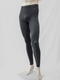 Gray Dance Footless Tights for Men by Atelier della Danza MP