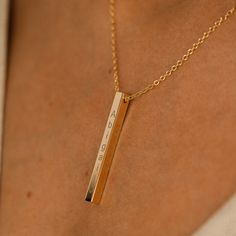 "Capture memories and express love with our Vertical Bar Necklace! Personalized with a date and engraved names, this gold, silver, or rose gold necklace is a meaningful gift for your loved one! Embrace sentimental elegance with our 4 Name Necklace Bar, a cherished keepsake. #YOU MAY ALSO LIKE THIS... Gold Plated Personalized Necklace https://www.etsy.com/listing/541434539/personalize-vertical-name-bar-necklace Customized name necklace https://www.etsy.com/listing/527993086/personalized-name-neck Minimalist Laser Engraved Jewelry For Gift, Minimalist Laser Engraved Jewelry Gift, Minimalist Rose Gold Charm Necklace For Anniversary, Laser Engraved Rose Gold Jewelry For Gifts, Personalized Bar Necklace As Gift, Elegant Nameplate Necklace With Laser Engraving, Minimalist Jewelry With Engraving Option For Anniversary, Minimalist Gold Engraved Bar Necklace, Rose Gold Laser Engraved Jewelry For Anniversary