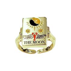 TINY TAROT COLOR MAGIC – VERAMEAT Magical Sun And Moon Design Ring As Gift, Adjustable Magical Jewelry With Sun And Moon Design, Magical Sun And Moon Design Jewelry As Gift, Symbolic Moon Phase Rings For Gifts, Symbolic Moon Phase Rings As Gift, Adjustable Magical Sun And Moon Jewelry, Bohemian Sun And Moon Design Ring, Adjustable Gold Ring With Magical Style, Symbolic Gold Enamel Ring As Gift