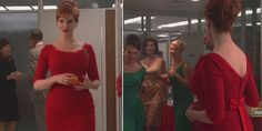 Joanie, my life and style icon. Red Pencil Dress, Joan Holloway, Cocktail Dress Holiday, Mad Men Fashion, Black Shawl, 1920s Dress, Tan Dresses, Evening Wedding, Black Tie Event