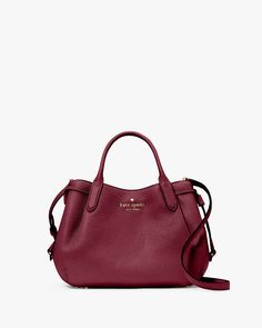 Dumpling Small Satchel | Kate Spade Outlet Fall Travel Bag With Pebbled Texture, Kate Spade Leather Bags For Fall, Kate Spade Bag With Zipper Closure For Fall, Kate Spade Fall Bags With Zipper Closure, Kate Spade Fall Bag With Zipper Closure, Kate Spade Fall Bags, Hard Decisions, Kate Spade Outlet, Logo Line