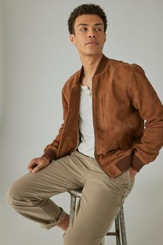 Tan Jacket Outfit Mens, Brown Jacket Outfit Men, Brown Jacket Outfit, Mens Linen Jackets, Suede Jacket Outfit, Aesthetics Photos, Mens Light Jacket, Men Fashion Summer, Brown Jacket Men