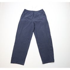 Vintage 90s Champion Mens Large Faded Classic Logo Wide Leg Sweatpants Blue Mens Pants Color faded Mens size Large Measurements are: 16 inches across the waist laid flat 32 inch inseam 42 inches from top to bottom 10 inch leg open Blue 95% Cotton 5% Spandex US Shipping is FREE, Canada is $15 and International is $24 Check out my other items in my store! PR2133 90s Style Washed Blue Relaxed Fit Bottoms, 90s Style Relaxed Fit Washed Blue Bottoms, 90s Washed Blue Relaxed Fit Bottoms, 90s Style Washed Blue Bottoms With Relaxed Fit, 90s Style Washed Blue Cotton Bottoms, Sweatpants Blue, Blue Pants Men, Champion Pants, Wide Leg Sweatpants