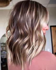 Light Chocolate Brown Hair Balayage, Horizontal Highlights, Partial Blonde Highlights, Supermodel Hair, Dark Brown Hair With Blonde Highlights, Brunette With Blonde Highlights, Chunky Blonde Highlights, Brown Hair With Blonde