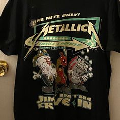 Metallica 2020 Tour T-Shirt. New Without Tags Pop Culture Crew Neck T-shirt For Concert, Alternative Style Festival T-shirt With Graphic Print, Alternative Graphic Print T-shirt For Festival, Alternative Style Graphic Print T-shirt For Festival, Black Casual T-shirt For Music Festivals, Casual Black T-shirt For Music Festivals, Festival Band Merch T-shirt With Crew Neck, Band Merch Crew Neck T-shirt For Festival, Black T-shirt With Front Print For Music Festivals