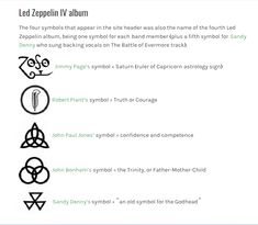 the symbols for led zepplin v album