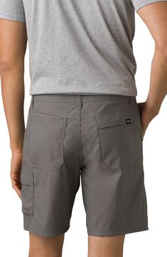 These four-way-stretch shorts are crafted from ReZion™ performance fabric and are perfect for hiking, climbing and other outdoor adventures. 8" inseam UPF 50+ sun protection Four-way-stretch fabric Moisture-wicking fabric engineered for dryness and comfort 95% recycled nylon, 5% elastane Machine wash, tumble dry Imported This product meets Nordstrom Sustainably Sourced Materials criteria: contains at least 50% sustainably sourced materials This product is Fair Trade Certified™ and was made using Functional Midweight Shorts With Pockets, Outdoor 4-way Stretch Shorts With Side Pockets, 4-way Stretch Shorts With Pockets For Outdoor Activities, Relaxed Fit Cargo Shorts For Hiking, Hiking Bottoms With Built-in Shorts Midweight, Stretch Shorts, Performance Fabric, Outdoor Adventures, Moisture Wicking Fabric