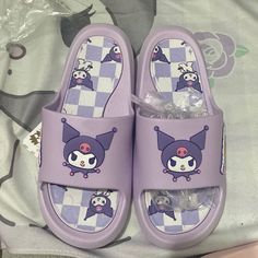 Kuromi Items, Kuromi Shoes, Kuromi Slippers, Kuromi Core, Sanrio Shoes, Hello Kitty Boots