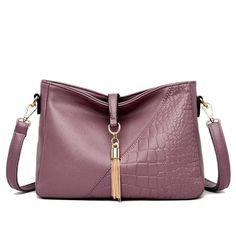 This Stunning Mauve-Colored Women's Shoulder Bag Is Perfect For Any Stylish Outfit. Made Of High-Quality Pu Leather, It Features A Tassel Decoration And Comes In A Convenient Medium Size. The Bag Has A Solid Pattern And Is Perfect For Carrying All Of Your Essentials. The Brown Lining Adds A Touch Of Elegance To This Beautiful Bag, Making It Perfect For Any Occasion. It's Great For Women Who Love To Accessorize And Make A Fashion Statement. This Crossbody Bag Is Brand New And Ready For You To Enj Leather Clutch With Single Shoulder Strap, Leather Clutch Bag With Single Shoulder Strap, Burgundy Soft Leather Crossbody Shoulder Bag, Burgundy Leather Shoulder Bag With Phone Holder, Leather Shoulder Bag With Mobile Phone Bag In Burgundy, Burgundy Leather Shoulder Bag With Mobile Phone Pouch, Burgundy Leather Shoulder Bag With Mobile Phone Holder, Elegant Burgundy Shoulder Bag With Mobile Phone Holder, Womens Messenger Bag