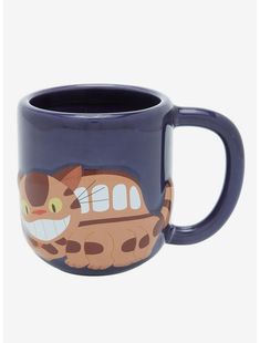 Studio Ghibli My Neighbor Totoro Catbus Mug - BoxLunch Exclusive Studio Ghibli My Neighbor Totoro, Ghibli My Neighbor Totoro, 3d Portrait, New Nail Designs, Pretty Mugs, Forest Creatures, Ceramics Ideas Pottery, My Neighbor Totoro, Cute Cups