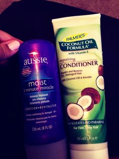 These 2products really work wonders for damaged dry hair. try them. they are super cheap. smell Aussie $3.50 palmers coconut $4.00 they really work did i mention smell amazing Smell Hair, Facial Serums, Curly Wurly, Hair 101, Shea Moisture, Hair Regimen, Gold Bedroom, Smell Amazing, Dry Damaged Hair