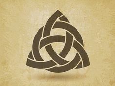 an image of a celtic knot on parchment paper