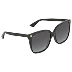 Gucci Sunglasses. Series number: GG0022S. Color code: 001. Shape: Cat Eye. Lens Width: 57 mm. Lens Bridge: 18 mm. Arm Length: 140 mm. 100% UV Protection. Non-Polarized. Frame Material: Acetate. Frame Color: Black. Lenses Type: Grey Gradient. Rim Style: Full-Rim. UPC/EAN code: 889652048123. Gucci Grey Gradient Cat Eye Ladies Sunglasses GG0022S 001 57.Manufacturers Packaging Included. Packaging Size And Color May Vary. Eye Lens, Ladies Sunglasses, Green Cases, Gray Mirror, Sunglasses Uv Protection, Uv Sunglasses, Grey Gradient, Gucci Sunglasses, Sunglasses Sale