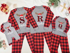 Family Pajamas,Xmas Pyjamas,Christmas Gifts,Christmas Pjs,Matching Pajamas,Family Christmas,Holiday Pajamas,christmas pjs,Pajamas,Xmas Pjs,Red Green Pjs,Monogram Pajamas,Personalized Pjs These pajamas are brought to you this 2024 Christmas! The perfect set for all siblings and cousins! These come with personalized names and are definitely a favorite for cozy photos under the tree. Pet Bandanas : Small size： 55*37*37cm. Suitable for pet neck circumference 22 to 38cm Large size： 70*46*46cm. Suitab Christmas Pajamas Matching, Kids Christmas Pjs, Personalized Christmas Pajamas, Family Holiday Pajamas, Monogrammed Pajamas, Christmas Pjs Family, Pajamas Matching, Xmas Pjs, Pajamas Christmas