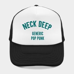 Neck Deep Generic Pop Punk - Lobotomy 2 -- Choose from our vast selection of Trucker hats to match with your favorite design to make the perfect custom graphic Hat. Customize your color! For men and women. Punk Cap Hat One Size Fits Most, Punk Style Cap Hat, Punk Style Cap One Size Fits Most, Neck Deep, Pop Punk, Hat Designs, Trucker Hats, Trucker Hat, Men And Women