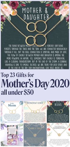 mother's day sale flyer with flowers and jewelry