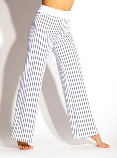 Check out the deal on Pinstripe Trouser Pants at The Line Up Striped Stretch Wide Leg Pants, Striped Wide Leg Stretch Pants, Striped Stretch Wide Leg Bottoms, Stretch Striped Straight Pants, Stretch Pants With Vertical Stripes For Spring, Chic Stretch Bottoms With Vertical Stripes, Fitted Straight Pants With Vertical Stripes, Striped Stretch Wide-leg Pants, Striped Stretch Trousers