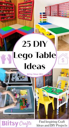 the 25 diy lego table ideas for kids to play with and learn how to use them