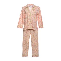 The perfect pajamas, period. With great style and coverage, this timeless pajama set in a Liberty floral cotton is lightweight and breathable. Piped in lime green, the traditional button-up shirt has a classic collar, cuffs and pants with a drawstring elastic waistband. Price includes Standard monogram. You may pick a premium or motif monogram for an added charge. Sizes XS, S, M, L, XL. If we are out of your size, let us know and we will order it! Liberty Floral, Classic Pajamas, Lime Green, Pajama Set, Two Piece Pant Set, Button Up Shirts, Period, Button Up, Pajamas