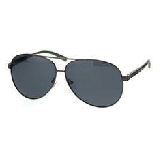 Anti-glare glare free polarized lens men's light weight officer style cop sunglasses. (al203pol) Size: one size.  Color: Gray.  Gender: male.  Age Group: adult. Pilot Sunglasses, Gunmetal Grey, Pilots, Polarized Sunglasses, Cloth Bags, Sunglasses Accessories, Age Group, Bag Accessories, Sunglasses