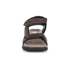 Introducing the Bradburn Outdoor Sandals, a perfect blend of rugged durability, outdoor functionality, and casual style. These sandals are designed to keep you comfortable and supported during all your outdoor activities, from hiking trails to exploring new terrain. Open toe, Classic round toe, Velcro strap closure for an easy & secure fit, Lightly padded footbed, Breathable fabric lining, Cushioned insole for added comfort | Men's Dockers Bradburn Outdoor Sandals in Dark Brown Size 13 Brown Outdoor Sport Sandals With Arch Support, Outdoor Brown Sport Sandals With Ortholite Insole, Brown Sport Sandals With Arch Support For Outdoor, Brown Sport Sandals With Ortholite Insole For Outdoor, Brown Ortholite Sport Sandals For Outdoor, Brown Ortholite Outdoor Sport Sandals, Rugged Outdoor Sandals With Cushioned Footbed, Durable Brown Sport Sandals For Outdoor, Outdoor Brown Sport Sandals With Removable Insole