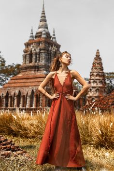 Red Boho Bridesmaid Dress Casual Cocktail Dress Red Wedding Guest Dress Handmade Goddess V Neck Dress Boho Adjustable Braids Dress - Etsy Red Bohemian Dress, Red Open Back Dress, Red Wedding Guest Dresses, Boho Bridesmaid Dress, Casual Bridesmaid Dresses, Greek Goddess Dress, Casual Cocktail Dress, Braided Dress, Bridesmaid Dresses Boho