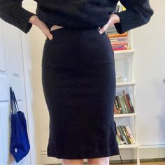 Never Worn Black Madewell Pencil Skirt! Stretchy Jersey Type Material - Perfect Basic! Madewell Skirt, Black Pencil Skirt, Black Pencil, Wearing Black, Madewell, Pencil Skirt, Womens Skirt, Pencil, Skirt