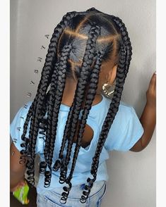 Kid Braid Styles, Big Box Braids Hairstyles, Box Braids Hairstyles For Black Women, Natural Hairstyles For Kids, Pretty Braided Hairstyles