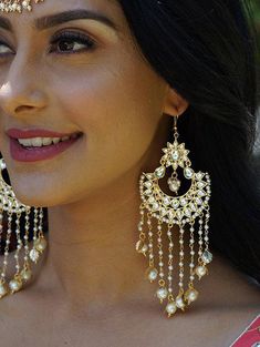 Crescent Jewelry For Party, Eid Jewelry Sets With Chandbali Latkans, Eid Jewelry Sets With Latkans And Chandbali Shape, Festive Jeweled Bollywood Chandbalis, Festive Jeweled Chandbali Chandelier Earrings, Festive Chandbali Jeweled Bridal Earrings, Festive Jeweled Chandbali Bridal Earrings, Festive Bridal Chandbali Earrings, Festive Kundan Jeweled Chandelier Earrings