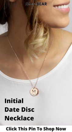 Your kids mean everything to you, so keep them close to heart with our gold plated Initial Date Disc Necklace that can be personalised with up to 4 discs - each one with a different letter & date. The perfect for your mum, grandma or partner. Click this pin to personalise yours today. Personalised Jewellery, Disc Necklace, Someone Special, Personalized Jewelry, Dog Tag Necklace, Charm Necklace, Initials, Gold Plate, Gold Necklace