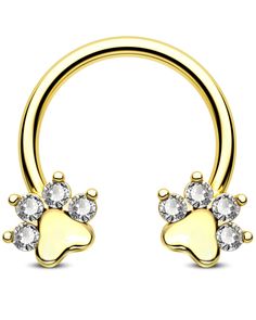 PRICES MAY VARY. Style:One package includes one piece 16g paw septum ring,we have three colors for you to choose:gold,steel and black. Gauge:Bar Thickness:16g(1.2mm);Inner Diameter:10mm. Material:This daith earrings is made of 316L stainless steel,it is one of the most safety materials of all types of skin,nickle and lead-Free,good for the sensitive skin.Totally durable and lightweight. Design:Three different colors of dog paw design nose rings hoops,very cute and playful, different colors also Star Cartilage Earring, Septum Earrings, Septum Piercing Jewelry, Horseshoe Earrings, Daith Piercing Jewelry, Helix Piercing Jewelry, Nose Piercing Jewelry, Daith Earrings, Conch Earring