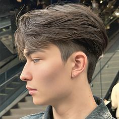 Male Haircuts Short Fade, Asian Undercut Men Hairstyles, High Fade Undercut Men, Haircut For Men Middle Part, Two Block X Taper Fade, Side Haircut Men, Asian Men Haircut Medium, Long Trim Haircut Men, Curtain Mullet Men